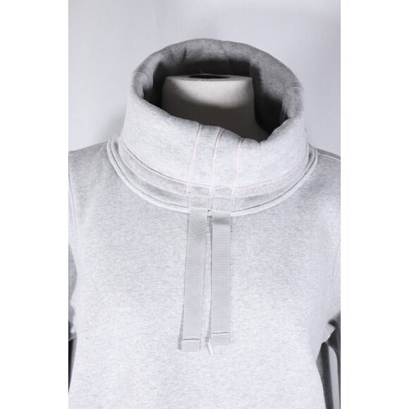 Lululemon Womens Medium Heather Gray Turtleneck Pullover Sweatshirt Long Sleeve - Picture 5 of 9